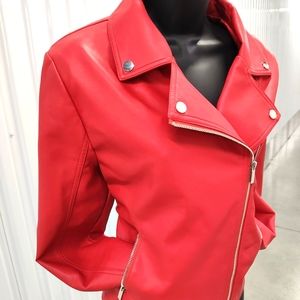 New York and Company Faux-Leather Moto Jacket